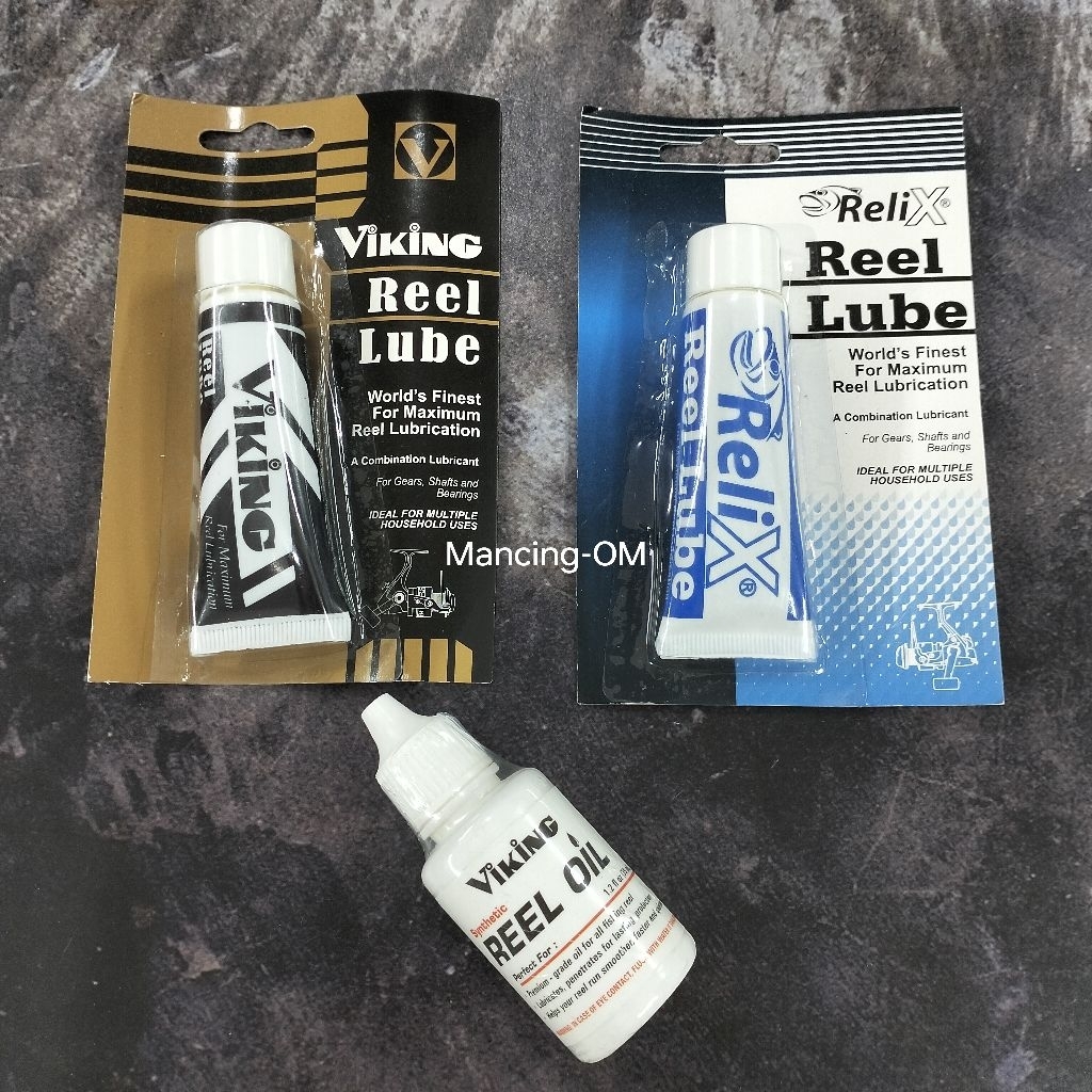 Reel lube& Oil viking & Relix / minyak reel / pelumas gear reel