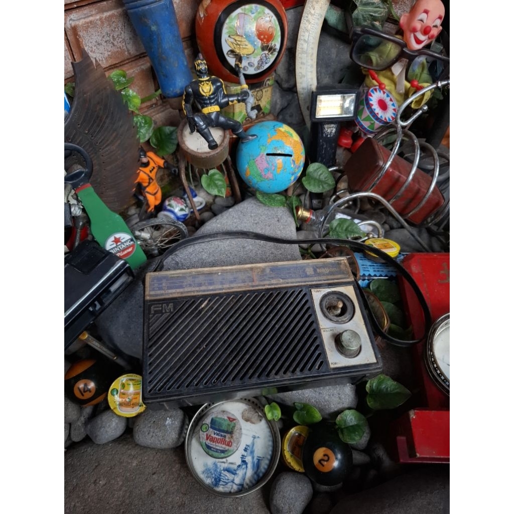 Radio national 35rb  jadul display antik vintage lawas kuno anggap mati