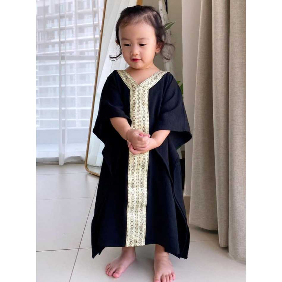 ABAYA MERVE SERIES MODEL KAFTAN - Baju Gamis Muslim Cantik Anak Perempuan Kekinian - Abaya Anak Keci