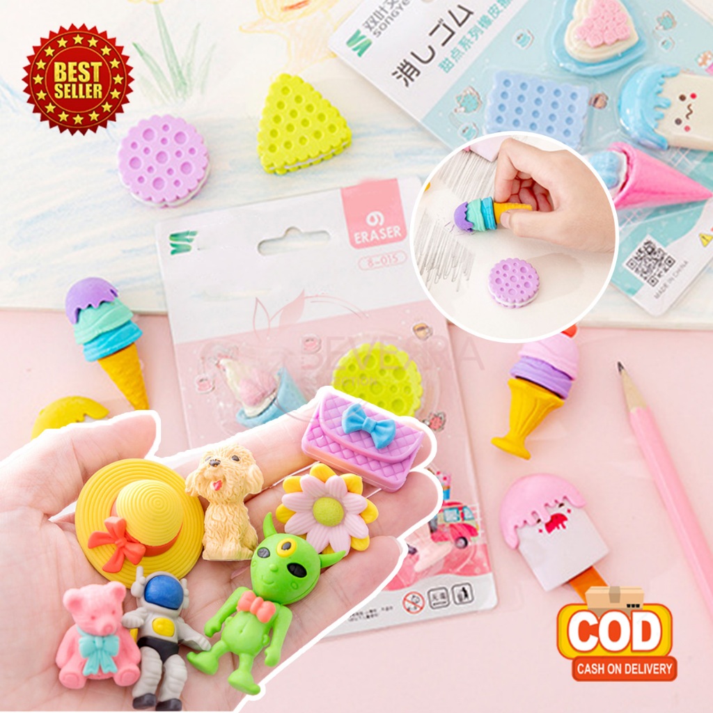 

Penghapus Pensil Karakter Lucu Motif Astronot Ice Cream Set Alat Tulis Perlengkapan Sekolah ATKAS