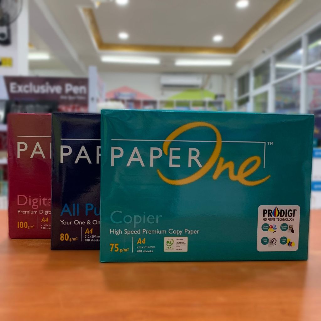 

Kertas HVS PaperOne™ Premium Copy Paper 75gsm 80gsm 100gsm 500 Lembar Kertas Printer & Fotokopi