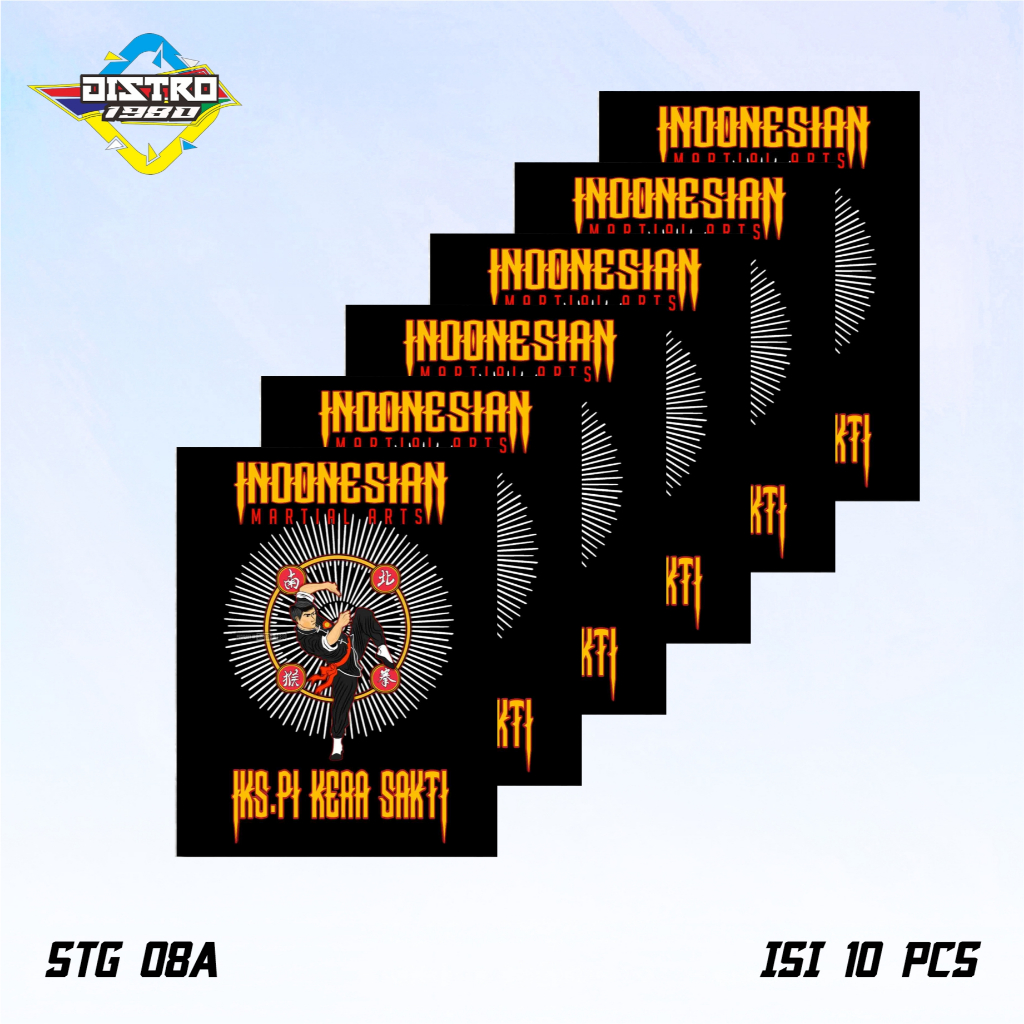 

ISI 10 PCS STIKER IKS.PI KERA SAKTI STG 08A ANTI AIR BAHAN VINYL (STG 08)