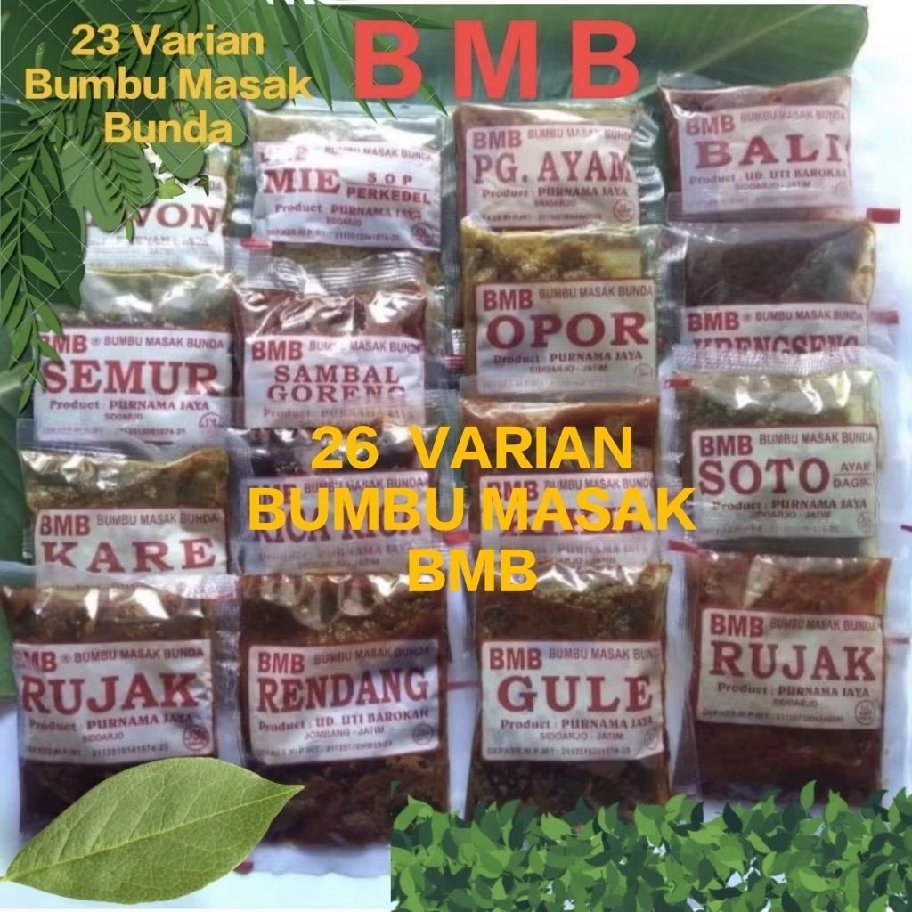 

BMB - 26 VARIAN - BUMBU MASAK BUNDA