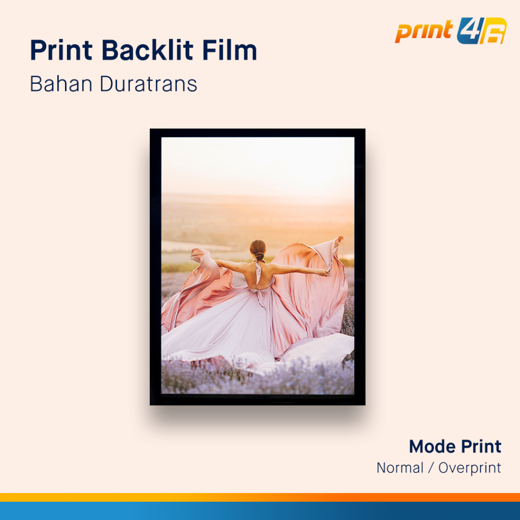 

Print UV Backlit Film Duratrans Ukuran Custom A0 A1 A2 A3 A4