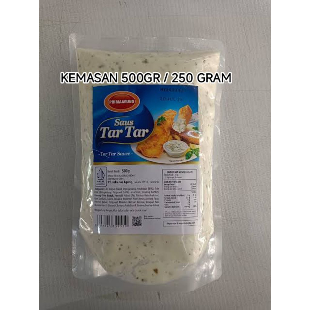 

Saus TARTAR Kemasan 500 GRAM PRIMA AGUNG