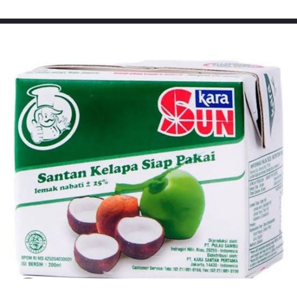 

santan kara 65ml,110ml,200ml