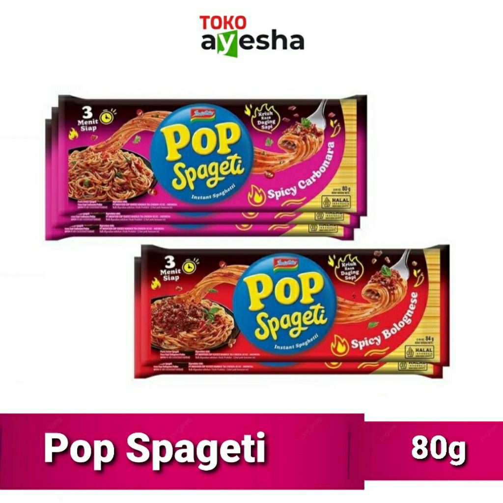 

Pop Spageti Spicy 80g - 2 Varian Rasa
