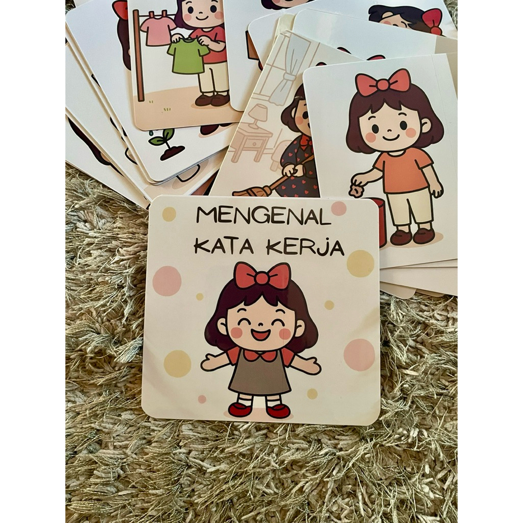 Kartu Kata Kerja Terapi Wicara Speech Delay