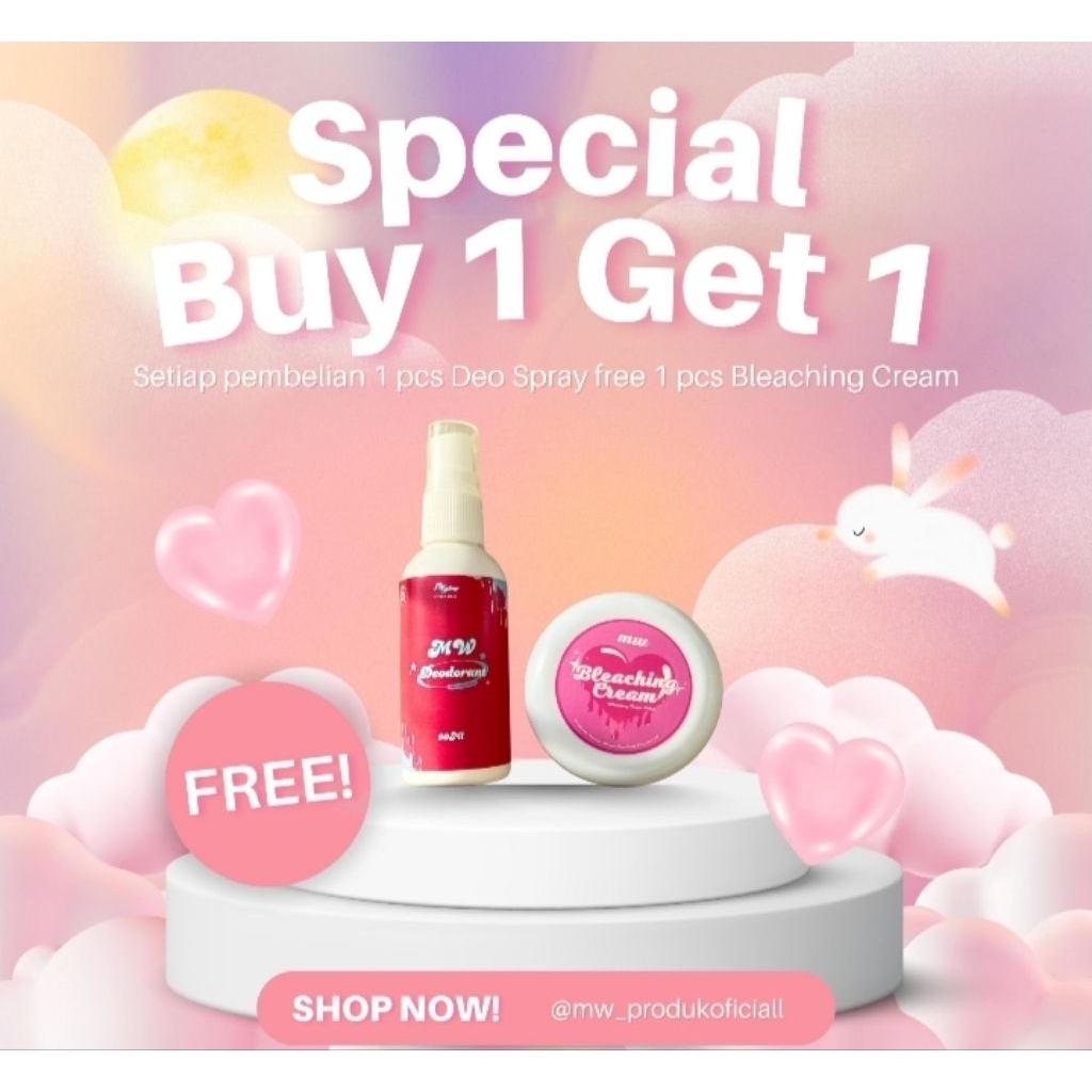 MW Deodorant spesial beli 1 gratis 1 Bleaching H2ACOLLECTION