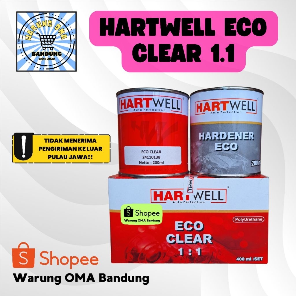 Hartwell Clear ECO Clear 1.1 - Perawatan coating cat Kendaraan Mobil Motor