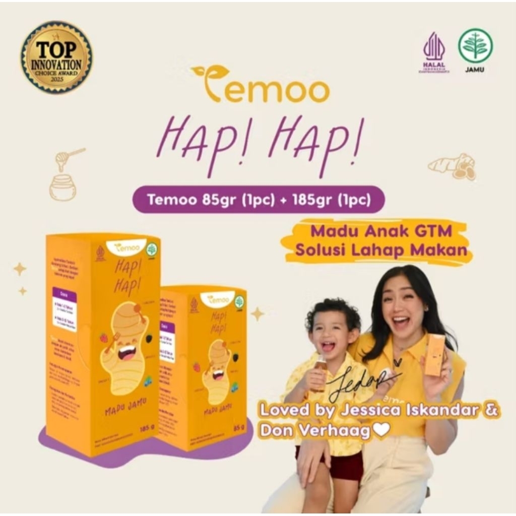 

Temoo Hap Hap Madu Jamu 185 gr