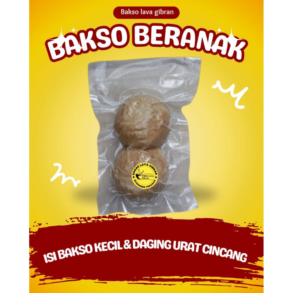 

BAKSO BERANAK ISI BAKSO KECIL & DAGING URAT CINCANG ENAK DAN KRES