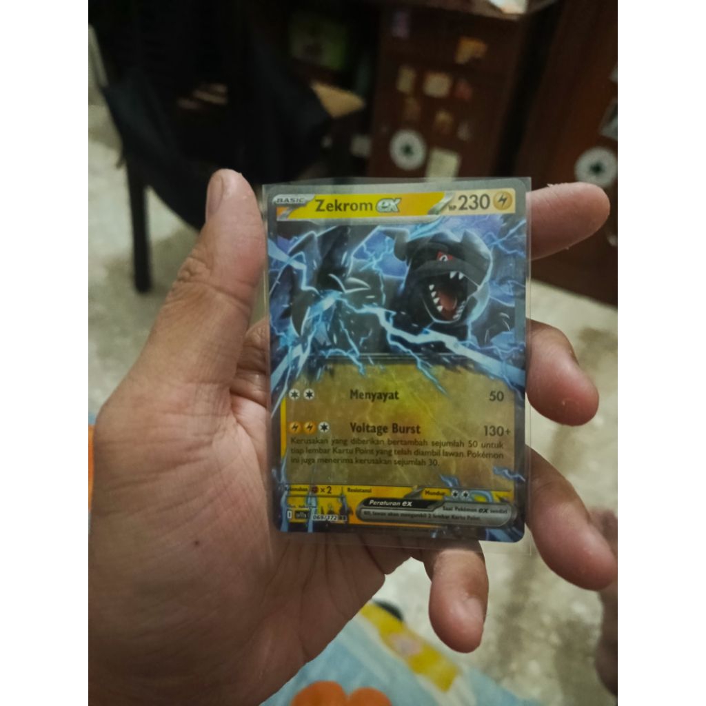 kartu pokemon bahasa Indonesia Black White zekrom ex rr