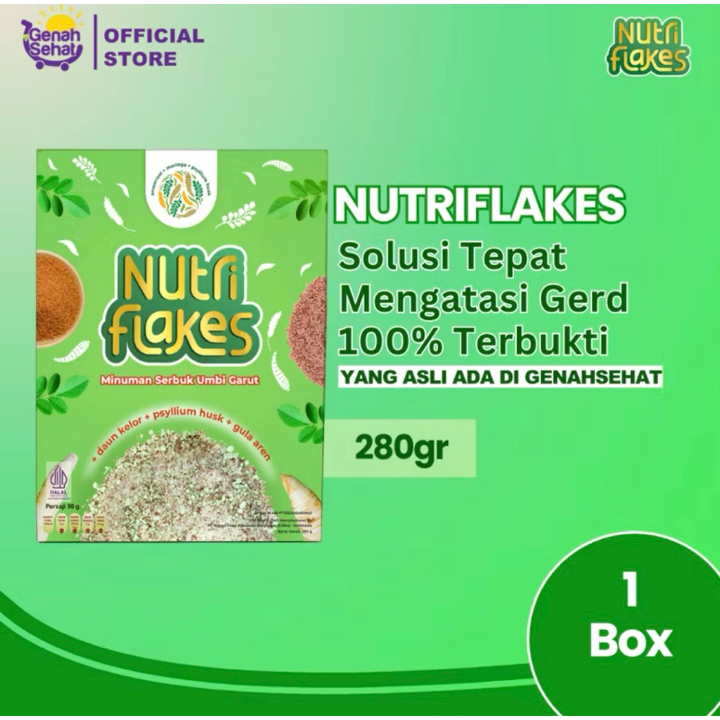 

Nutriflakes Sereal Umbi Garut Solusi Atasi Asam Lambung Maag Kronis Dan Gerd