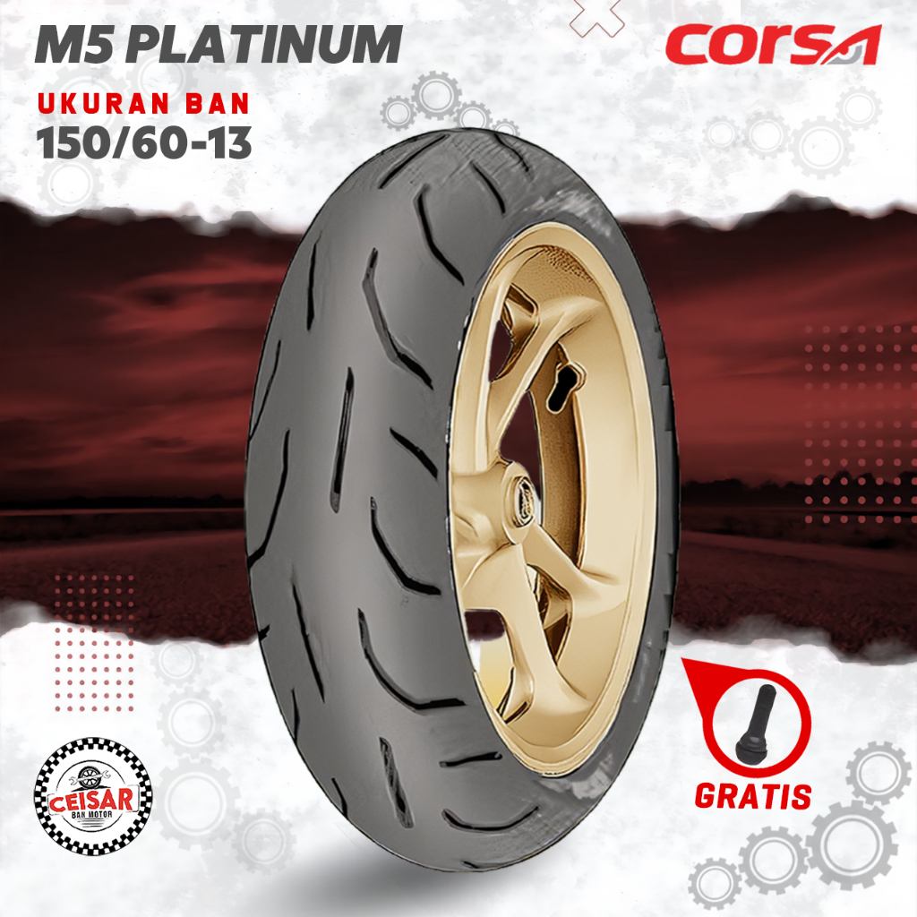 [PROMO MURAH] Ban Belakang Motor NMAX CORSA M5 150/60 Ring 13 Tubeless