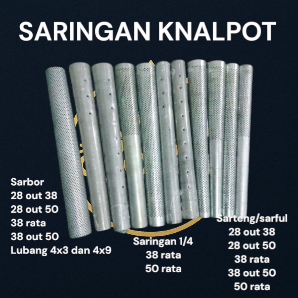 Saringan Knalpot Racing sarteng sarful sarbor copyCMS TZM ZRC VND shijirotsugigi dan saringan knalpo