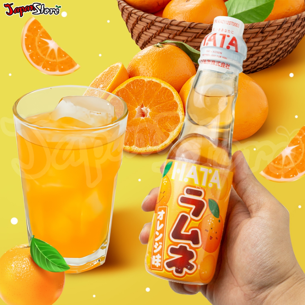 

Hata Ramune Orange [Minuman Soda Tutup Kelereng Rasa Jeruk]