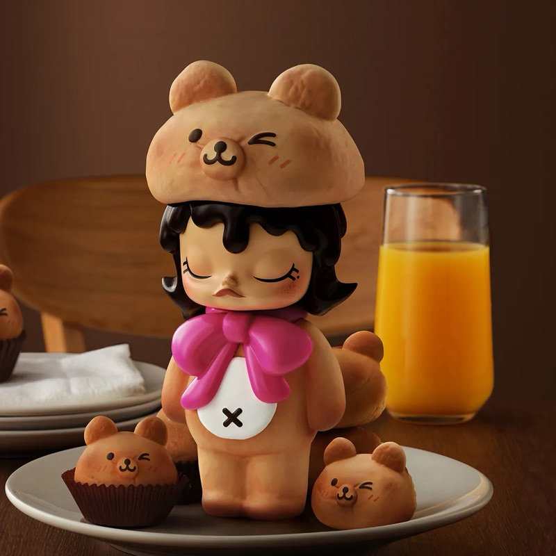 Pop Mart Popmart Molly Carb Lover Series Pretend Bear Bread Secret