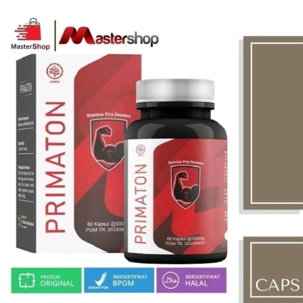PRIMATON ORIGINAL OBAT KUAT TAHAN LAMA PRI DEWASA 100% HERBAL ASLI