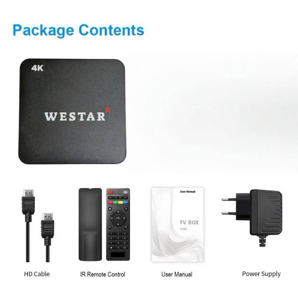 PROMO TERBARU Android TV Box WESTAR W1 WIFI STB 4K Smart TV Box Netflix WESTAR Premium Android Box