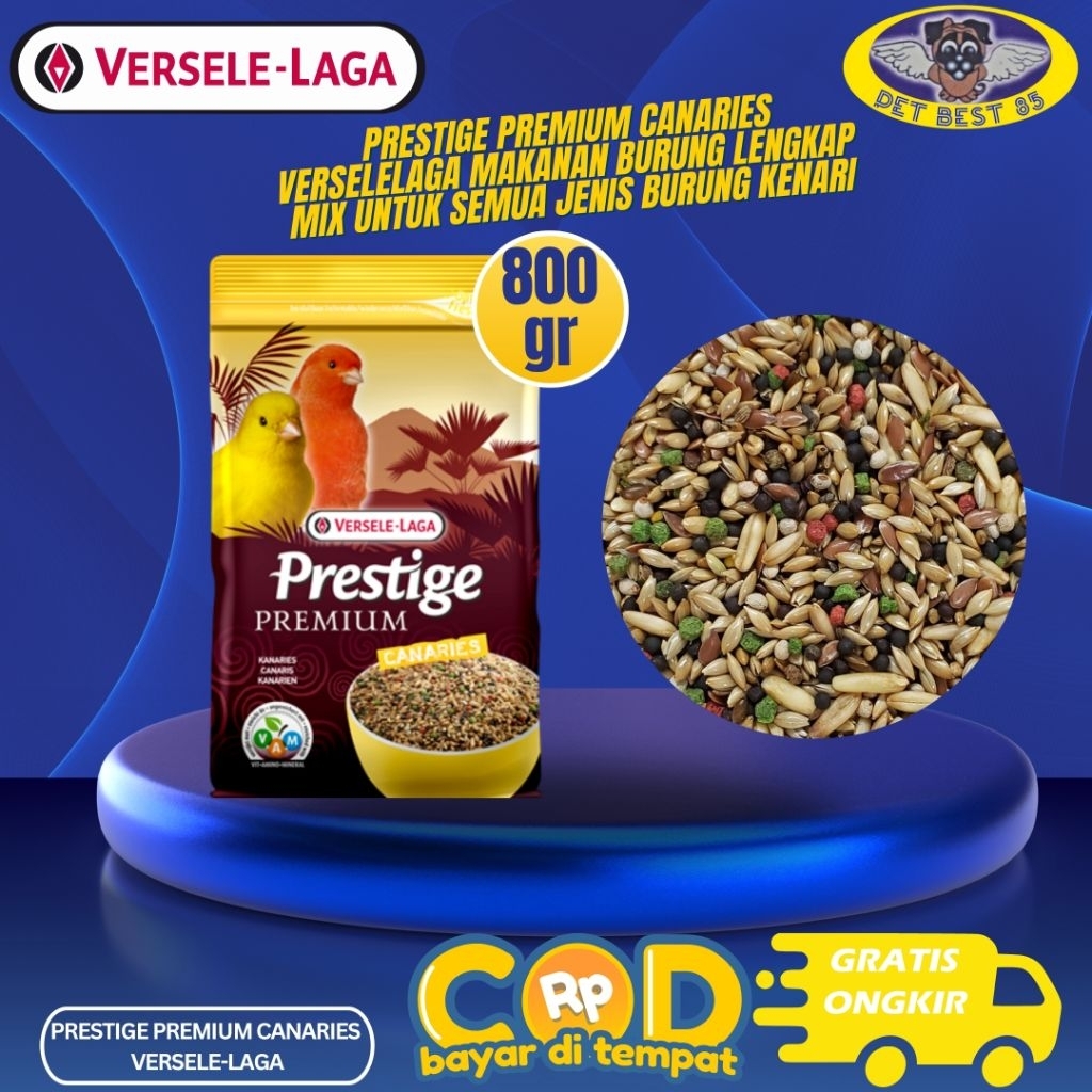 Prestige Kenari 800gr Prestige Premium Canaries Makanan Burung Kenari Versele-Laga