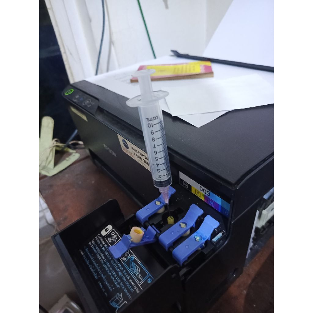 Suntikan Tinta Printer Refill Tinta Printer 10cc ukuran 18G lubang besar