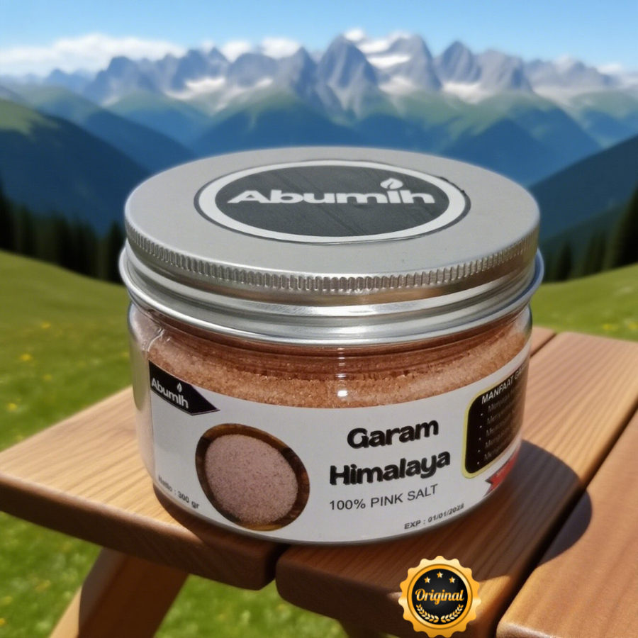 

Himalayan Pink Salt Garam Himalaya Premium Original Abumih untuk perawatan kulit alami