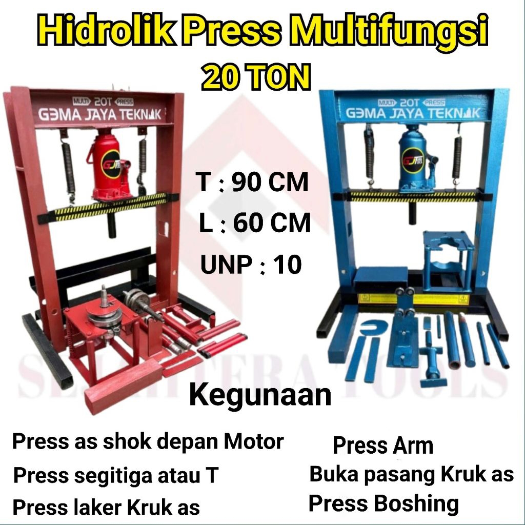 Alat press pres velg pelek Segitiga Rajawali arm bongkar pasang kruk as Semua Motor