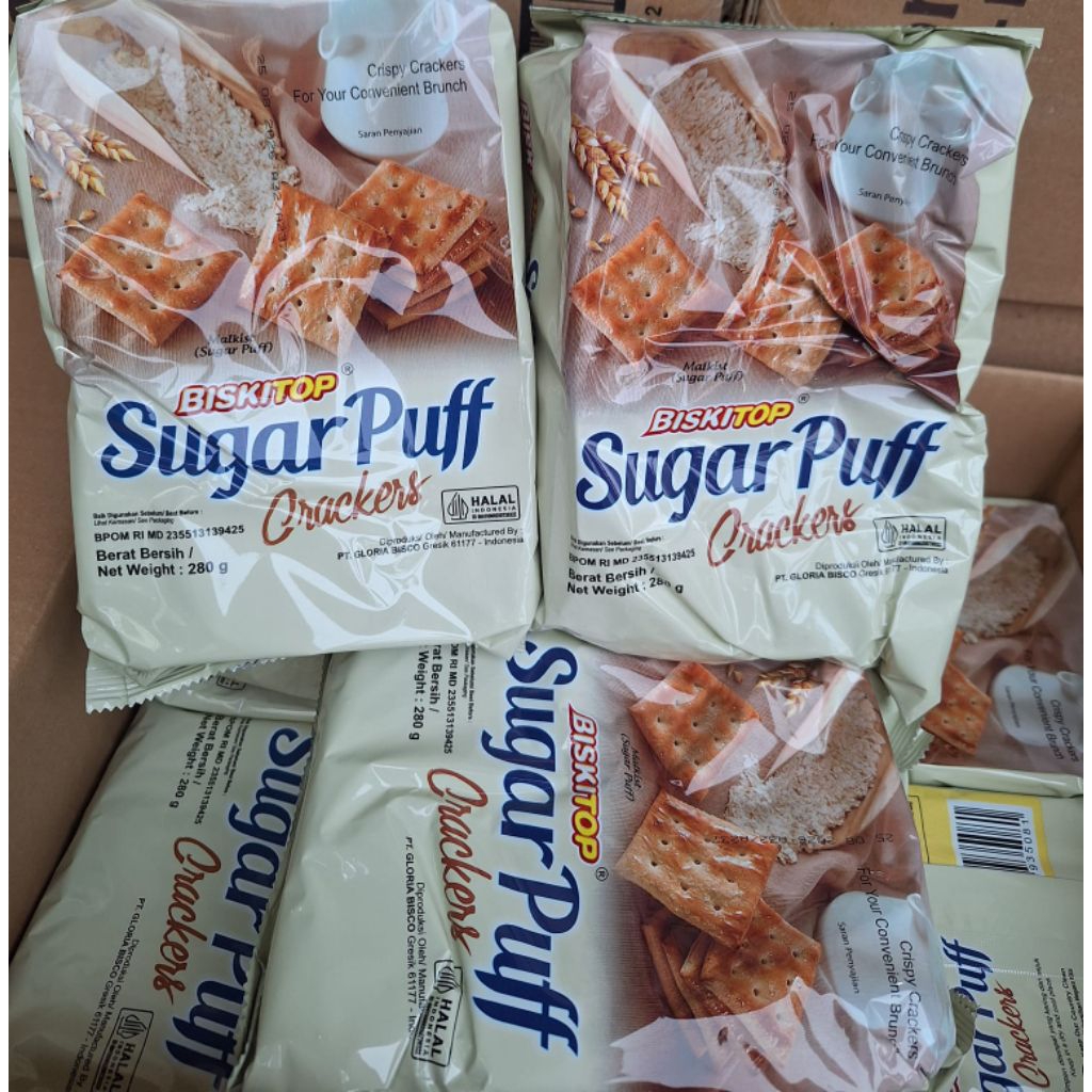 

1DUS BISKITOP SUGAR PUFF CRACKERS 280GR