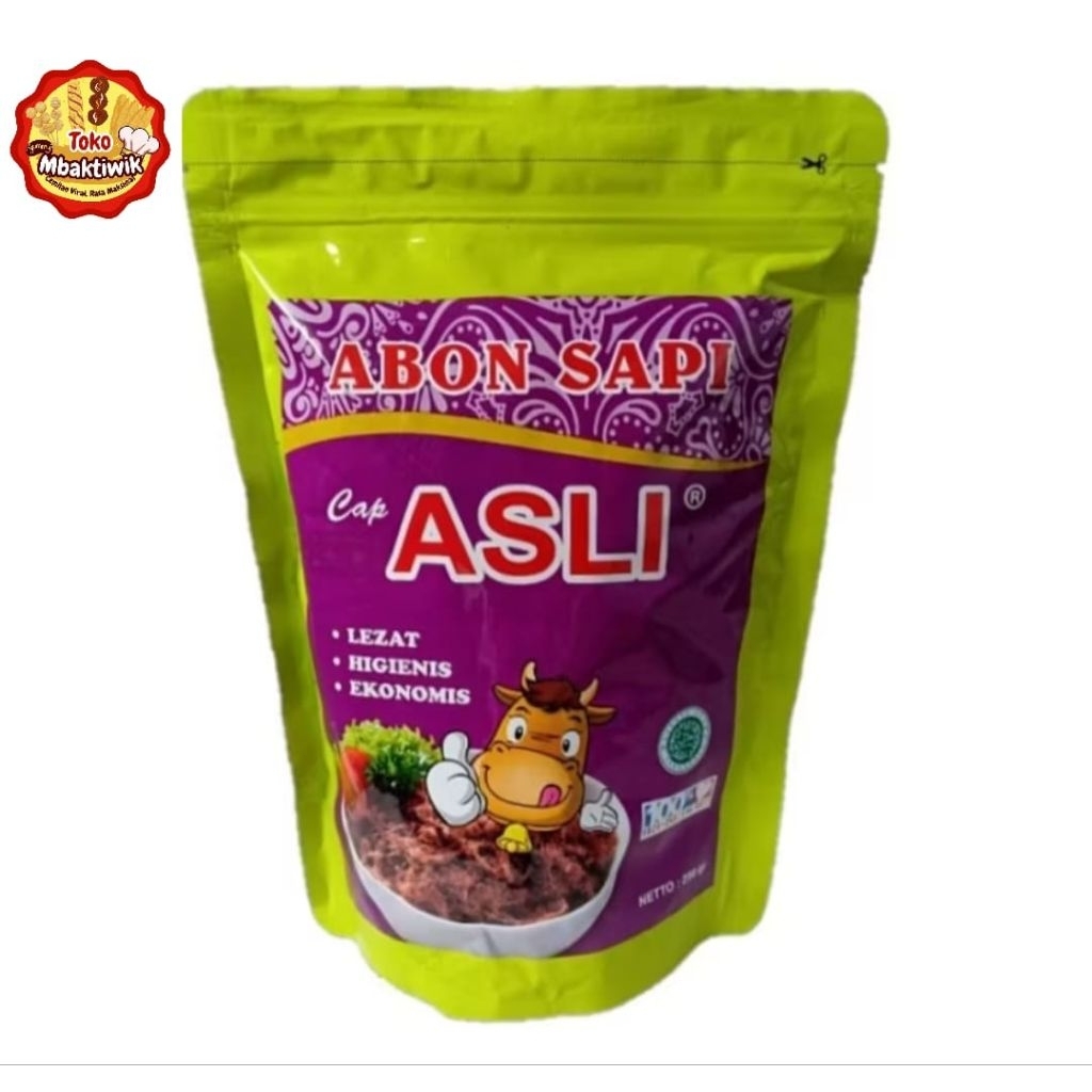 

abon sapi cap asli 250 gram
