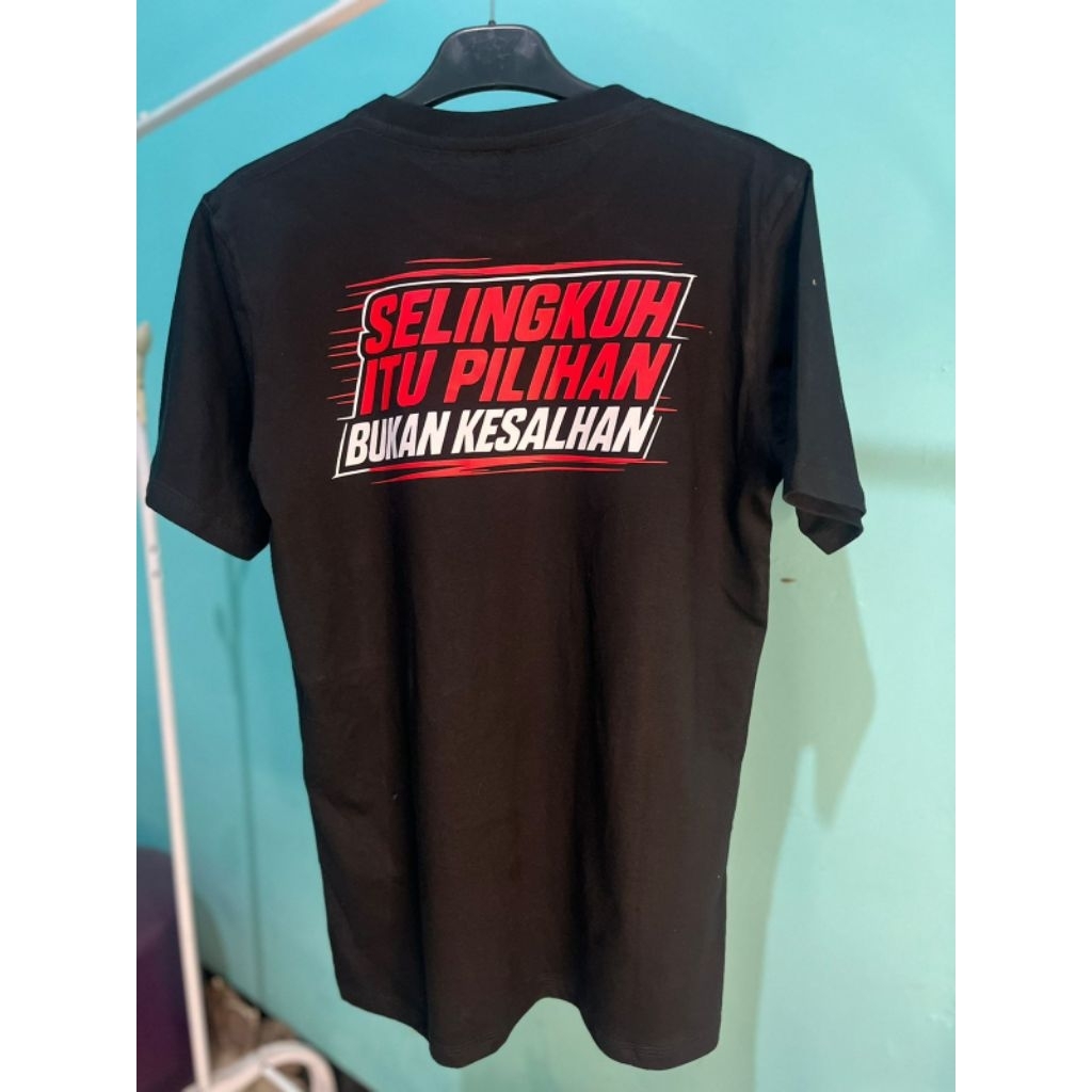 T-shirt WDW - Selingkuh Itu Pilihan Bukan Kesalahan | -shirt reguler | Kaos Lengan pendek | Baju Pri