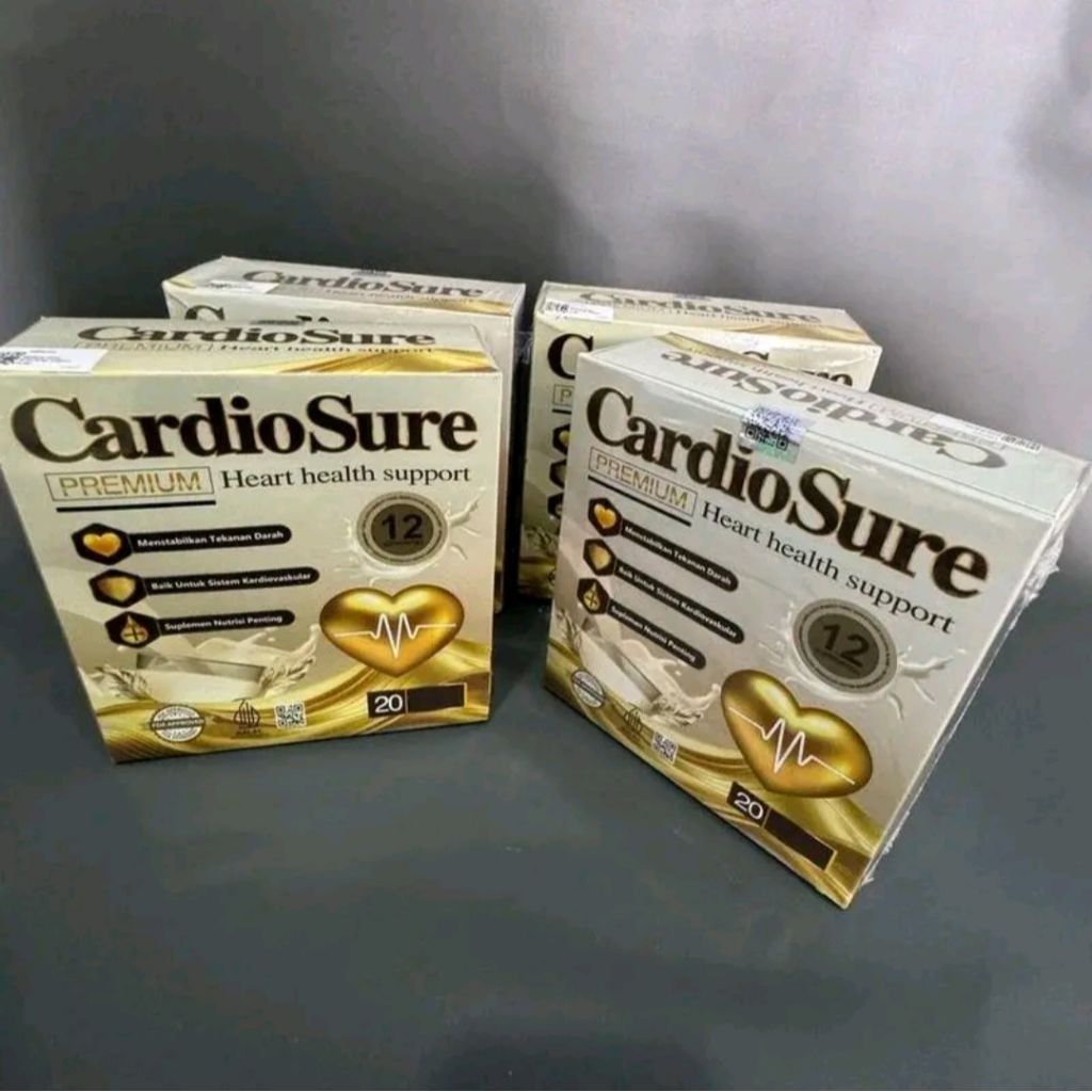 

CardioSure Premium - Susu Obat Herbal Jantung Kolesterol Asam Urat BPOM Halal 12 Sachet Menstabilkan Tekanan Darah & Mendetox Tubuh