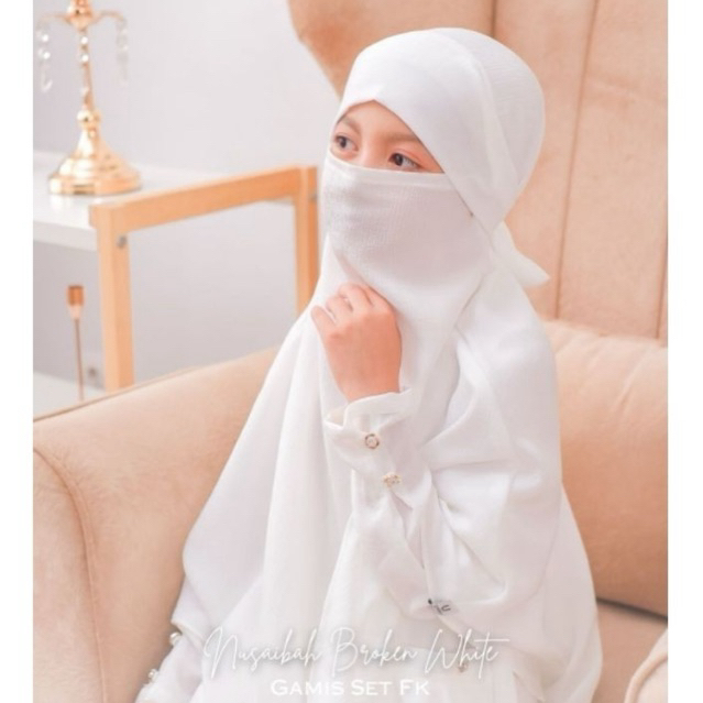 UMMA DAILY | nusaibah Gamis anak perempuan| gamis set Kerudung FK usia 1-11tahun