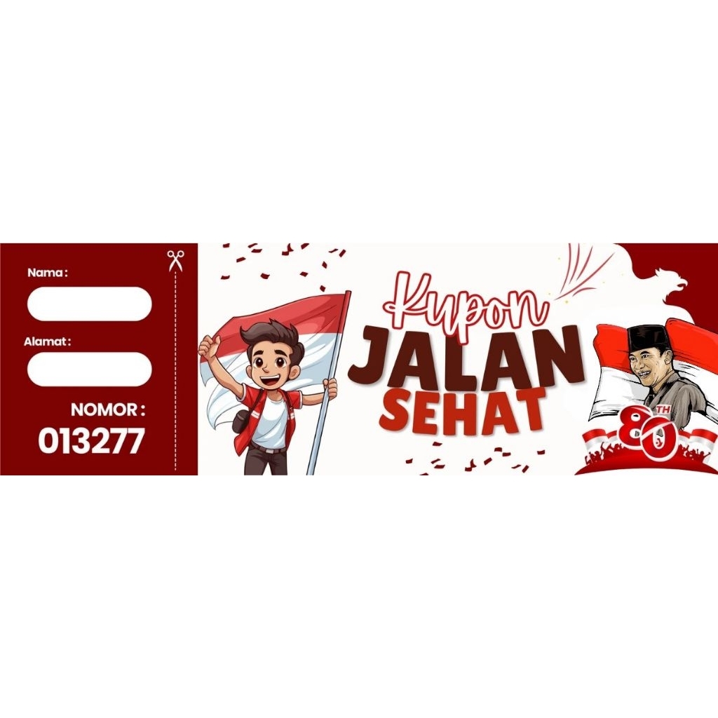 

Kupon undian jalan sehat agustus 2025 cepat 15x5 cm