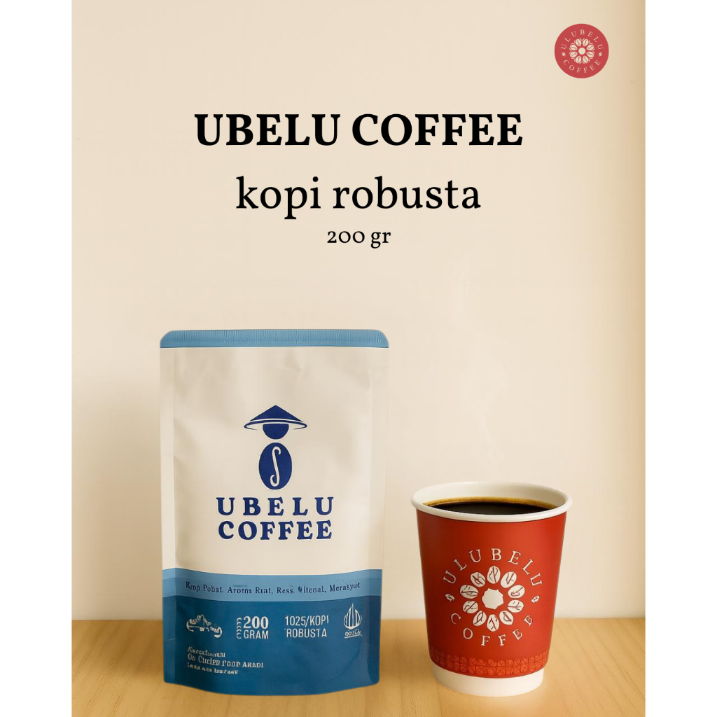 

ULUBELU COFFEE Lampung Varian Ubelu Coffee 200gr - Biji Kopi Robusta Lampung / Kopi Bubuk / Biji Coffee Roast Original 100% / Biji Kopi Untuk Espresso / Kopi Susu / Blend