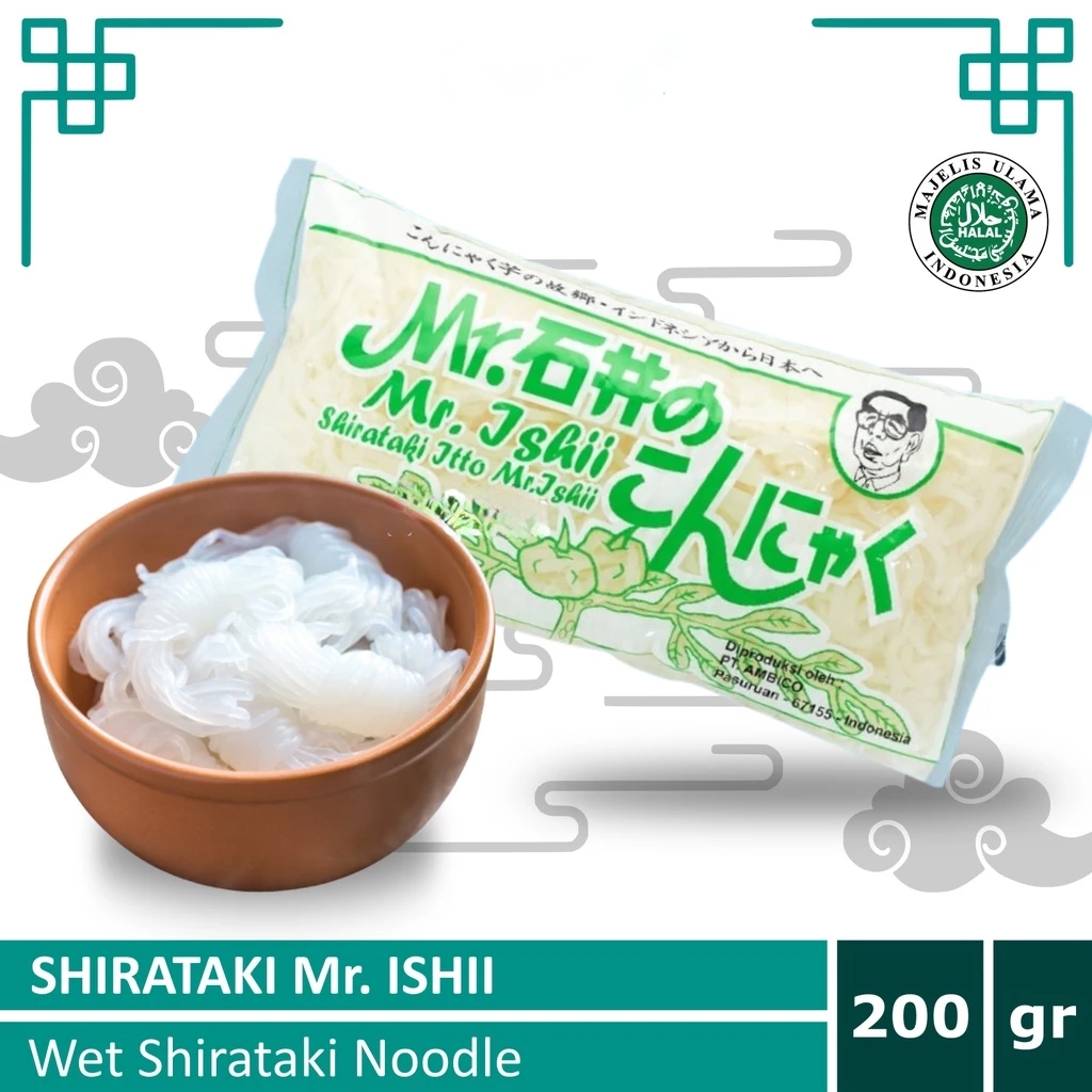 

Shirataki Noodle Hijau Mr Ishii | Mie Shirataki Korea 200 Gr
