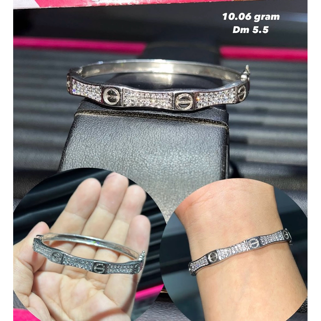 gelang cartier mata kaku Perak 925