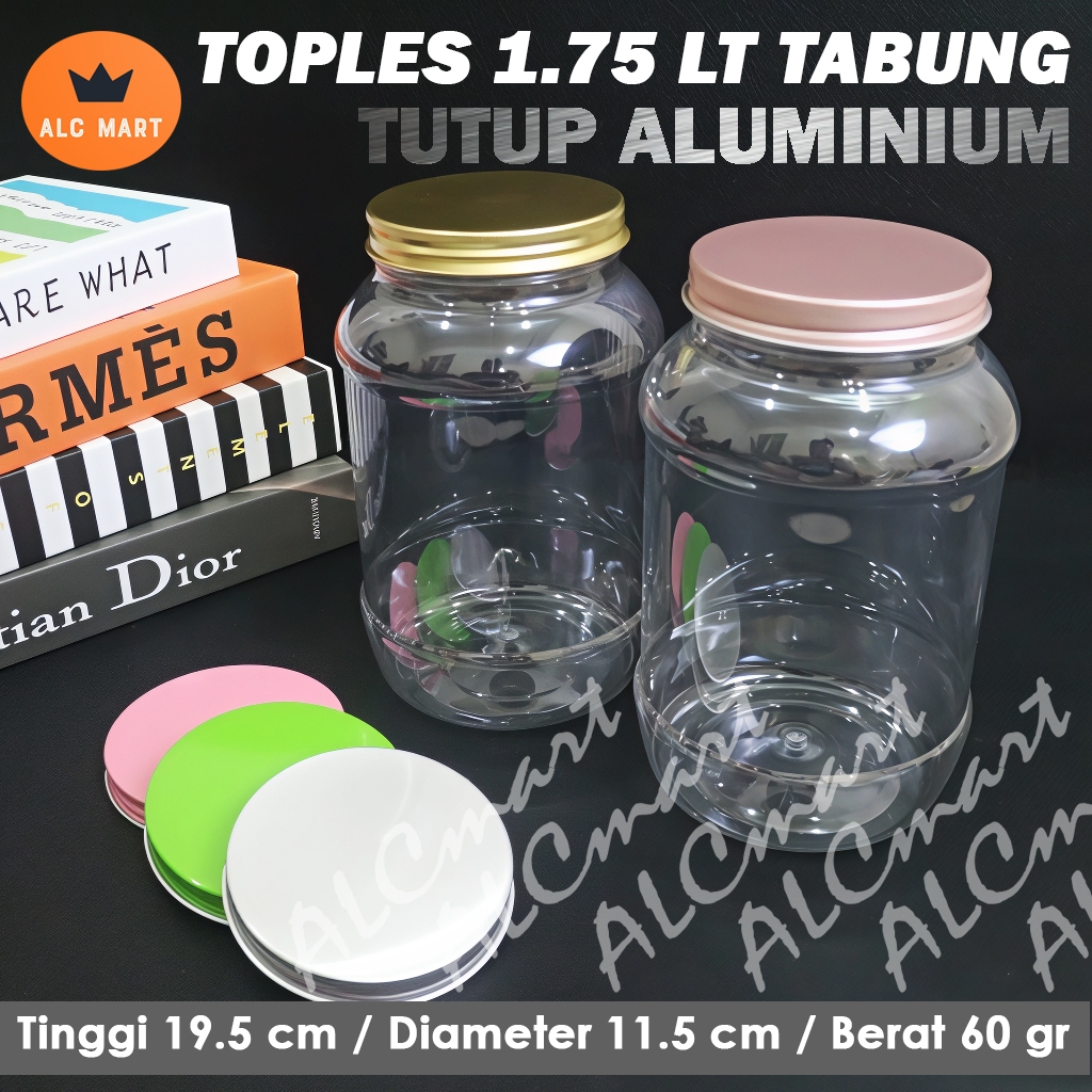 TOPLES 1.75 LITER TUTUP ALUMINIUM / TOPLES TABUNG 1.75 LITER / TOPLES PLASTIK 1.75 LITER