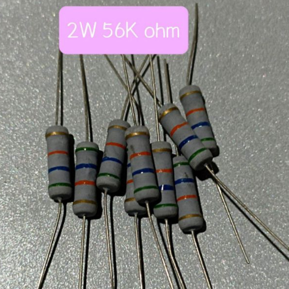 10BUAH RESISTOR 2WATT 56K OHM 2W 56KOHM 2 WATT 56 K OHM