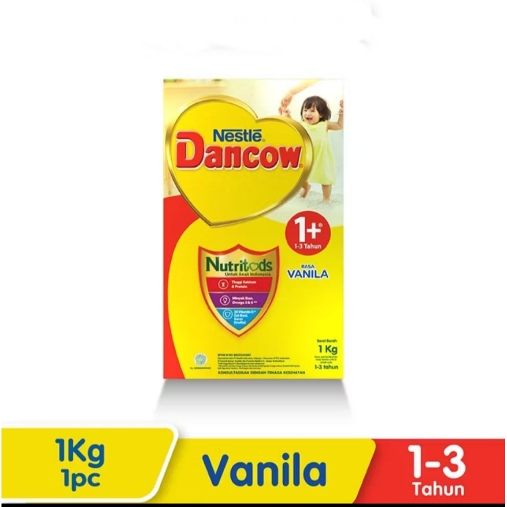 

Nestle Dancow Susu Pertumbuhan 1+, 3+, 5+ Rasa Vanila dan Madu kemasan Box 1 Kg