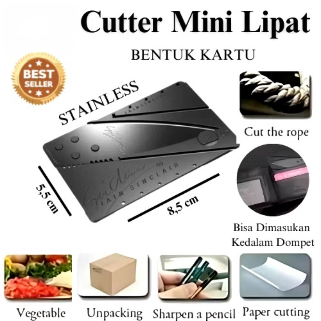 

Cutter Mini Lipat Pisau Kartu Pisau Lipat Pisau mini