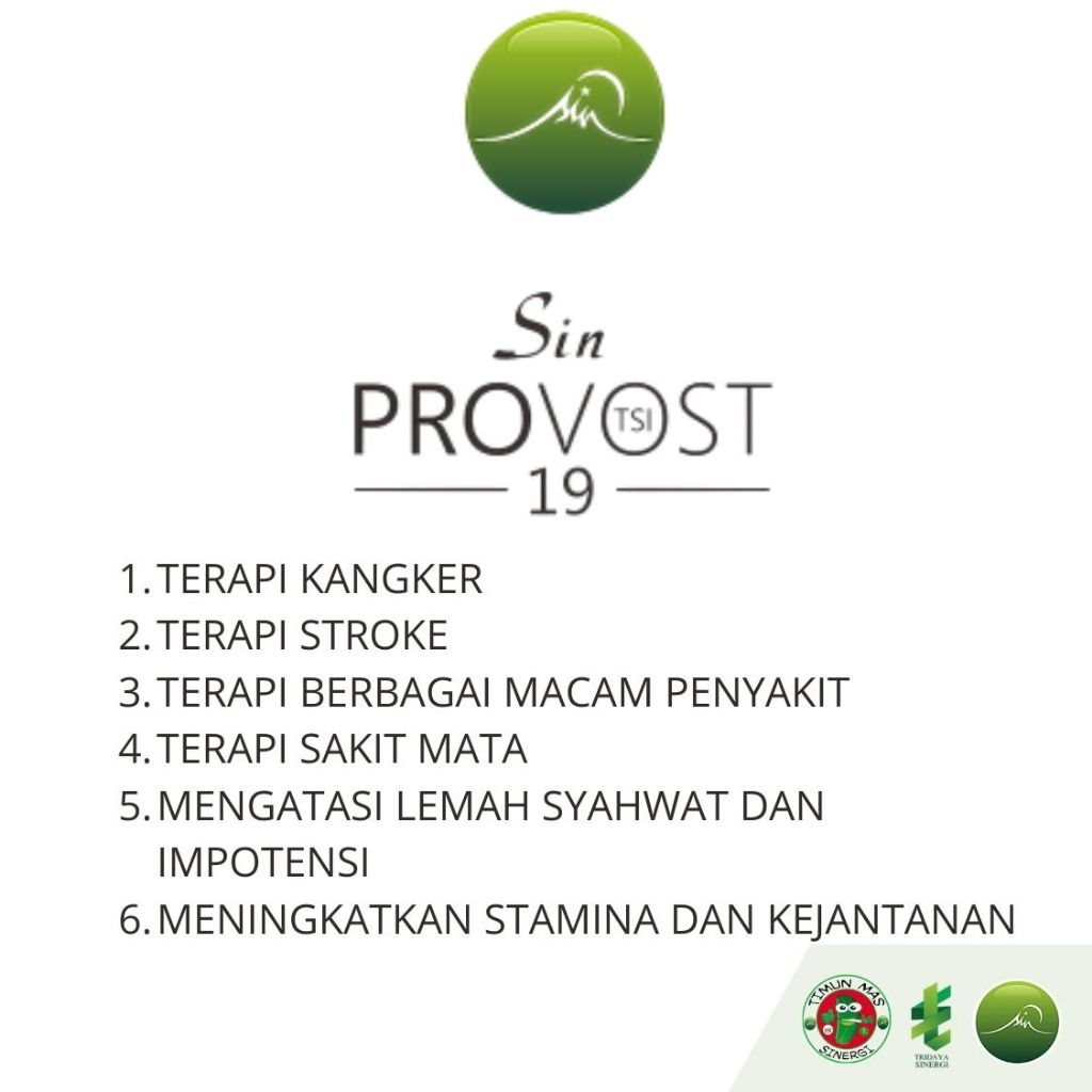

SIN HERBAL PROVOST 19 TERAPI KESEHATAN