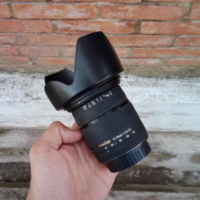 Lensa Sigma Canon APSC 17-70mm F2.8 normal siap pakai