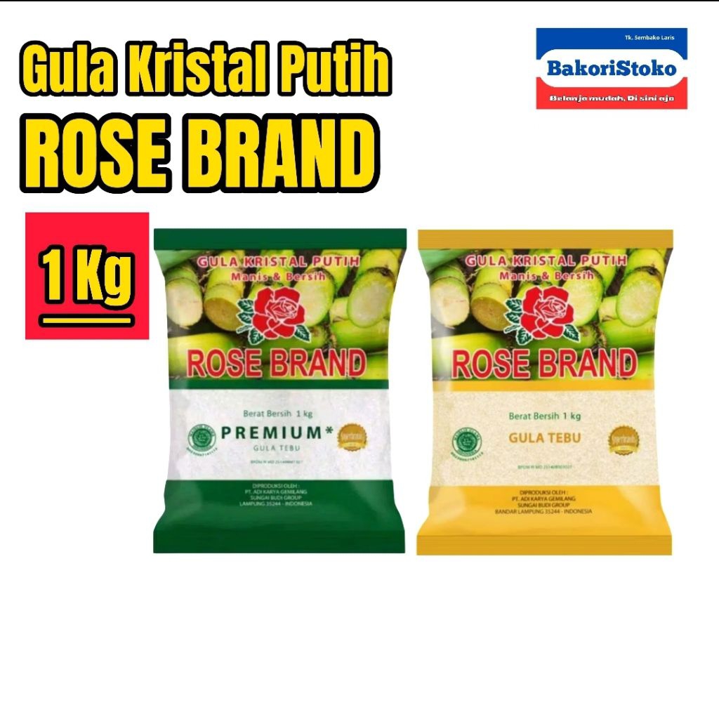 

Gula Rose Brand 1kg / Gula Pasir Rose Brand Kemasan 1kg