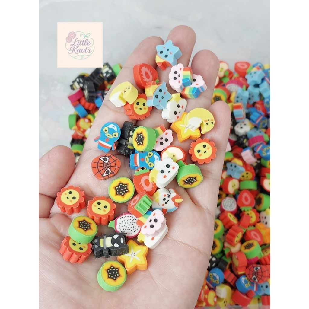 

[10pcs] penghapus mini karakter penghapus mini lucu