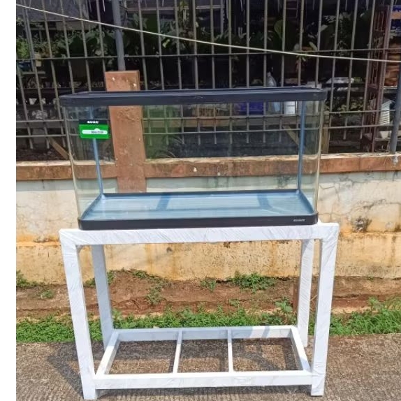 AQUARIUM BENDING BAHARI 90 45 45 plus rak holo 4*6