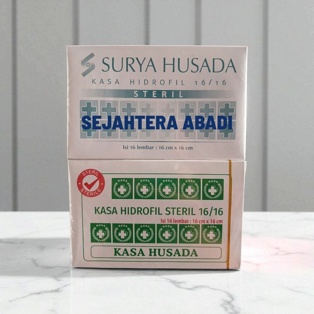Kasa Steril Surya Husada 16 x 16 isi 16 lembar