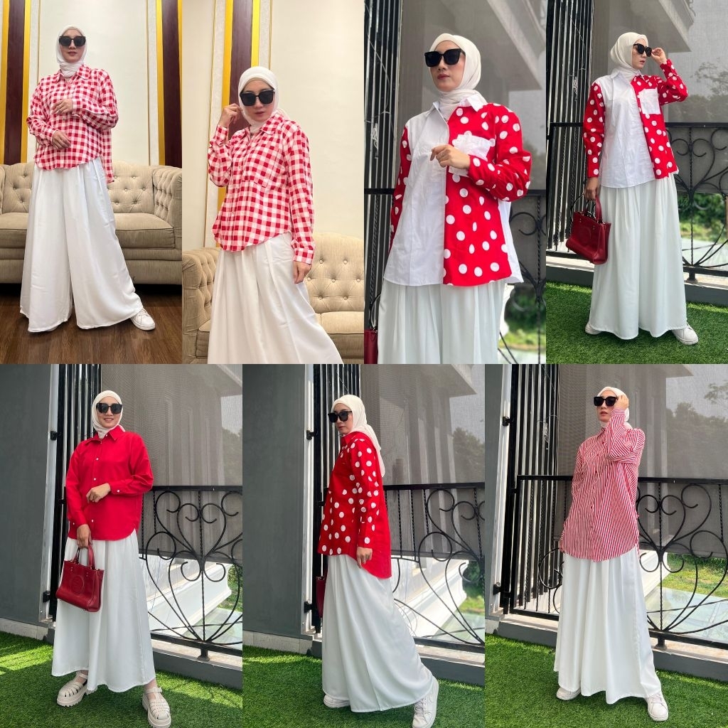 ONESET KULOT EDISI MERAH PUTIH