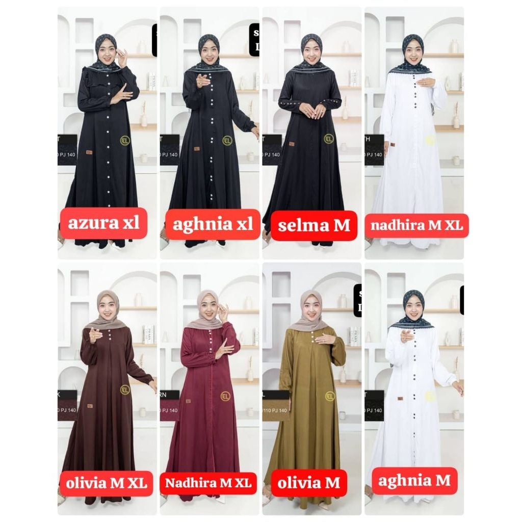 DRESS polos Gamis twill ori by batik elzhaf pekalongan