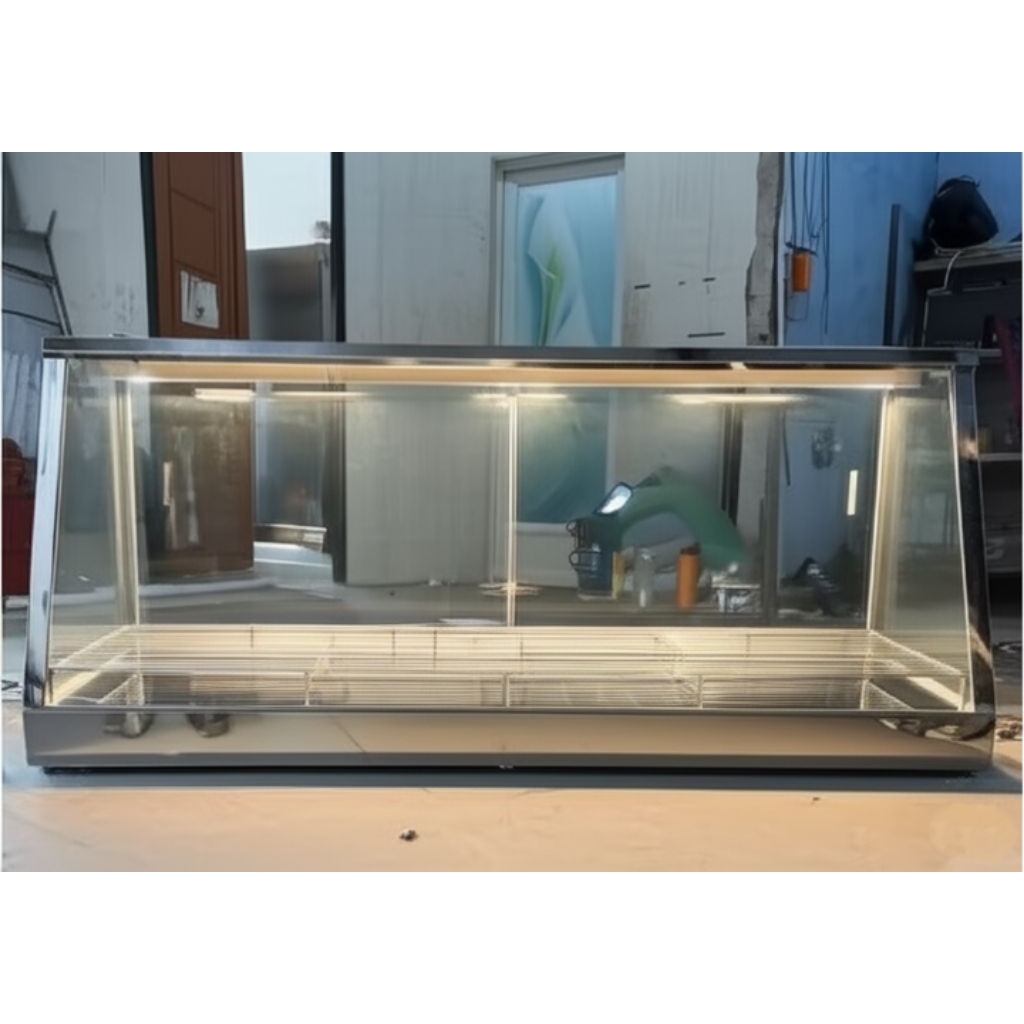 Food warmer display / Food warmer stainless / Etalase food warmer elektrik / Tempat penyimpanan maka